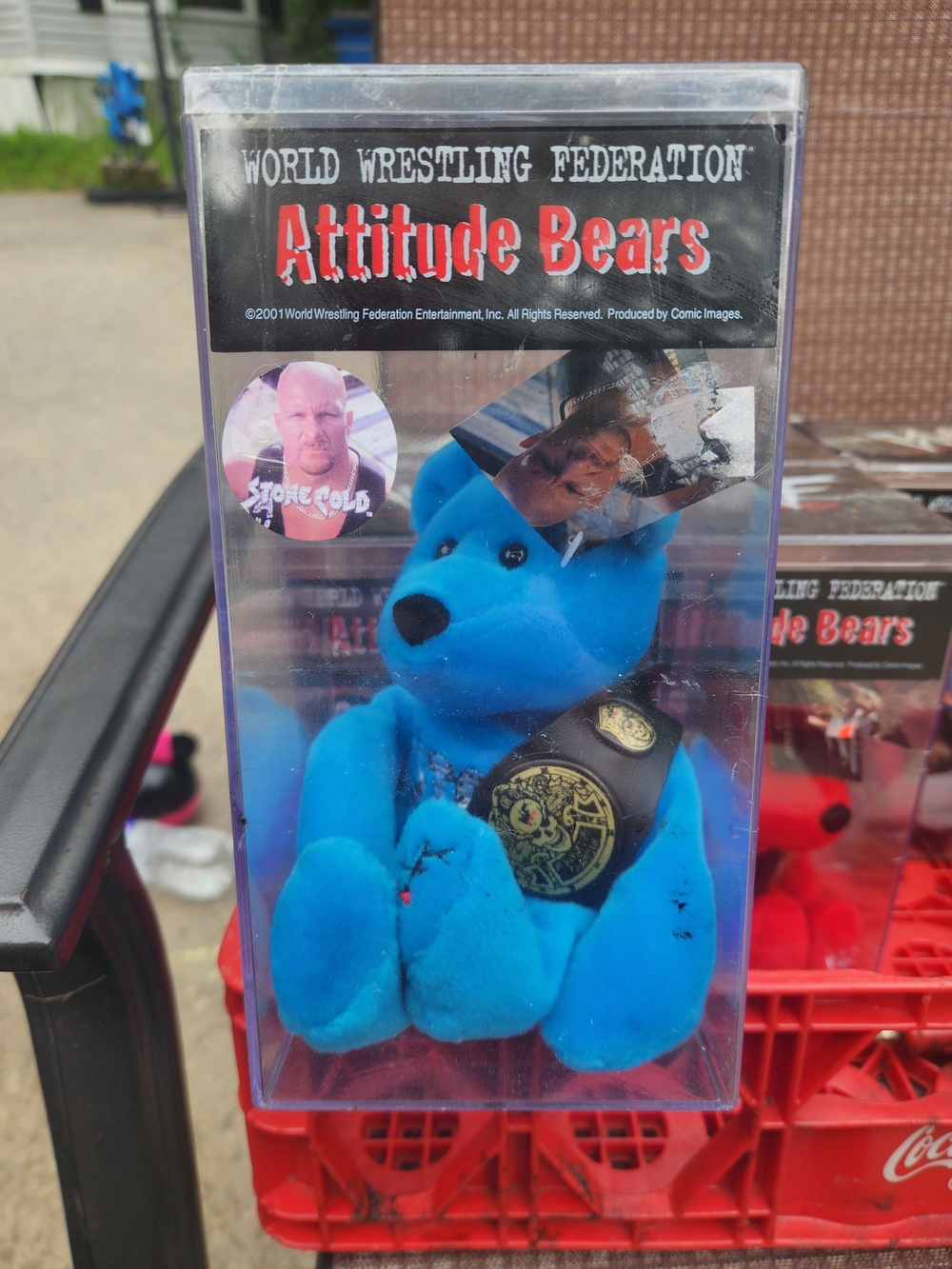 World Wrestling Federation Attitude Bear Plush - Stone Cold Steve Austin
